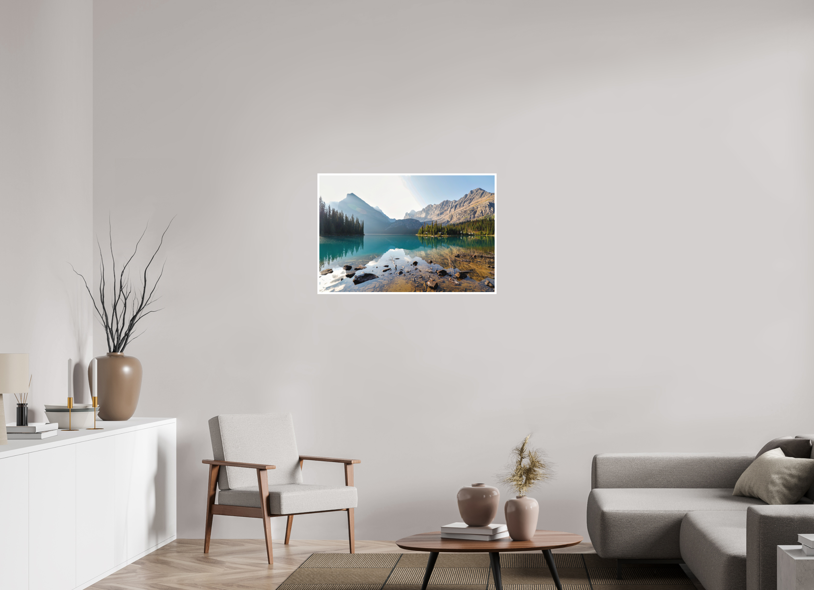 90 x 60 cm, Matte Fine Print - NO FRAME Lake O’Hara, Yoho National Park – Mountain Landscape Photography