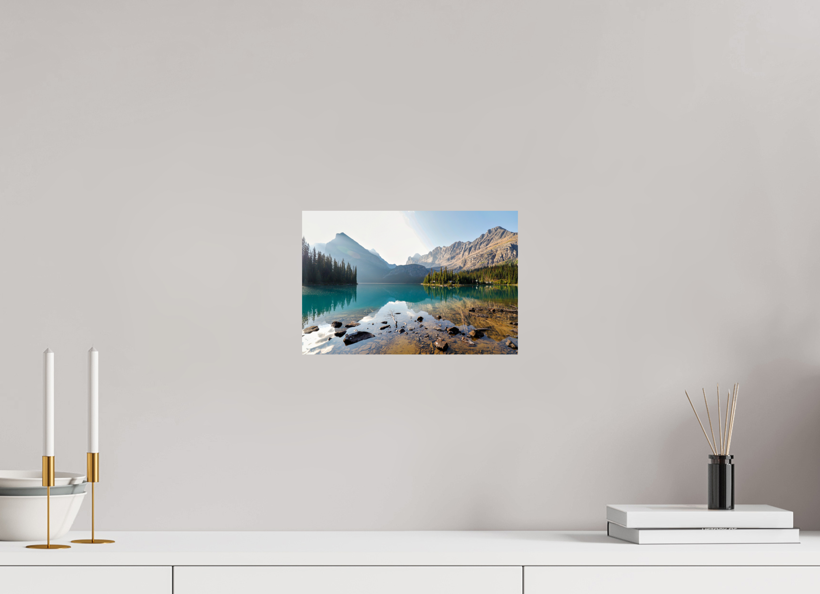 30 x 20 cm, Glossy Fine Print - NO FRAME Lake O’Hara, Yoho National Park – Mountain Landscape Photography