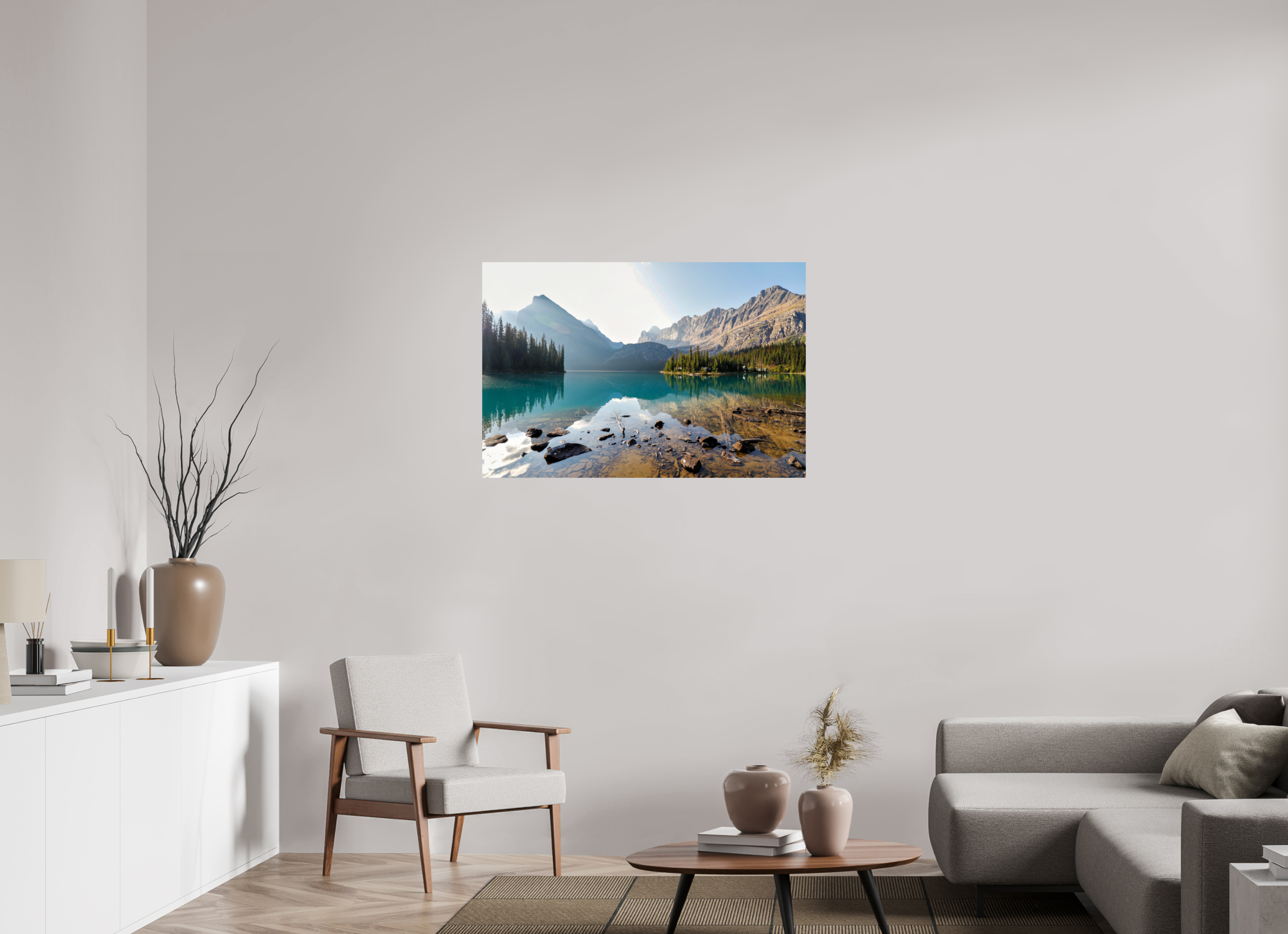 105 x 70 cm, Glossy Fine Print - NO FRAME Lake O’Hara, Yoho National Park – Mountain Landscape Photography