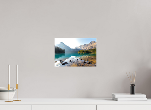 30 x 20 cm, Canvas Print - NO FRAME Lake O’Hara, Yoho National Park – Mountain Landscape Photography