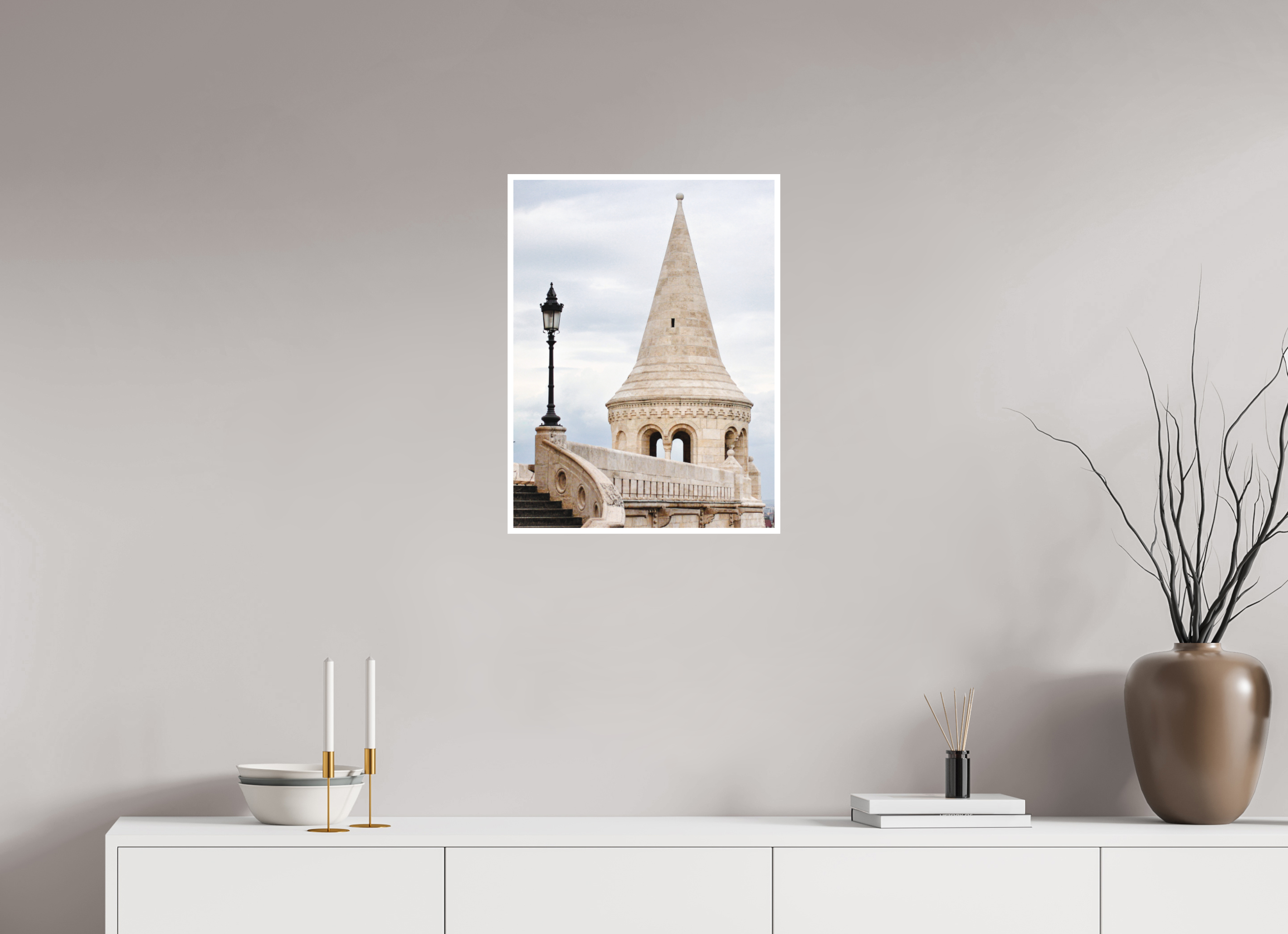 45 x 60 cm, Matte Fine Print - NO FRAME Fisherman’s Bastion, Budapest – Architectural Print