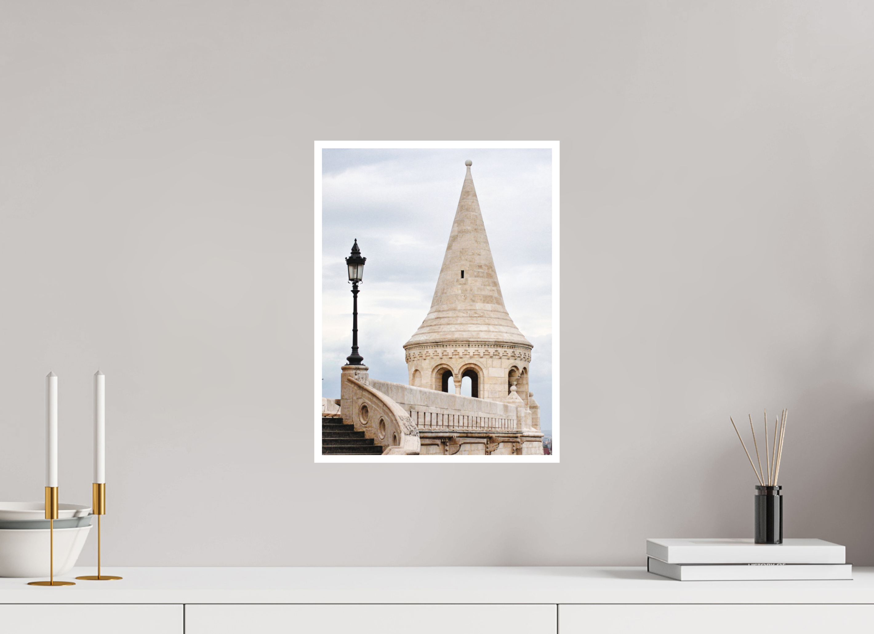 30 x 40 cm, Matte Fine Print - NO FRAME Fisherman’s Bastion, Budapest – Architectural Print