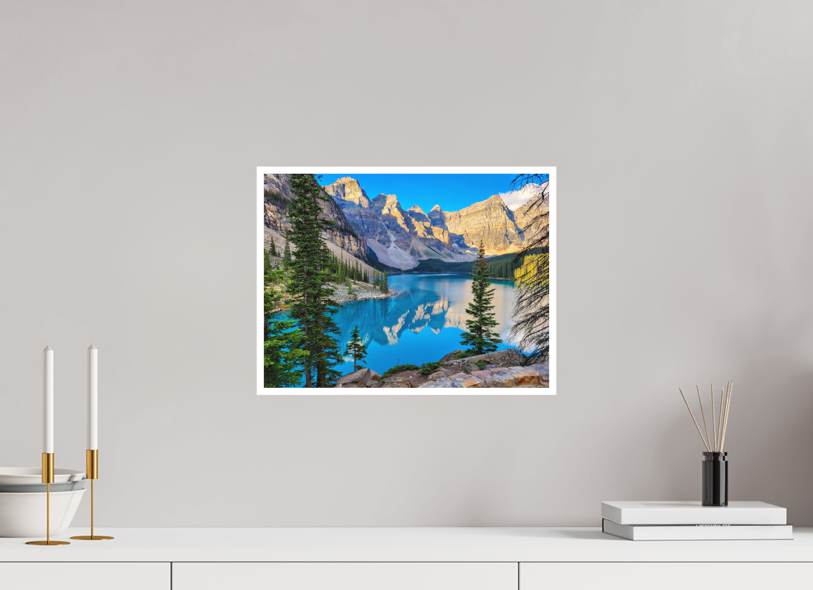 40 x 30 cm, Matte Fine Print - NO FRAME Moraine Lake, Banff – Mountain Landscape Print