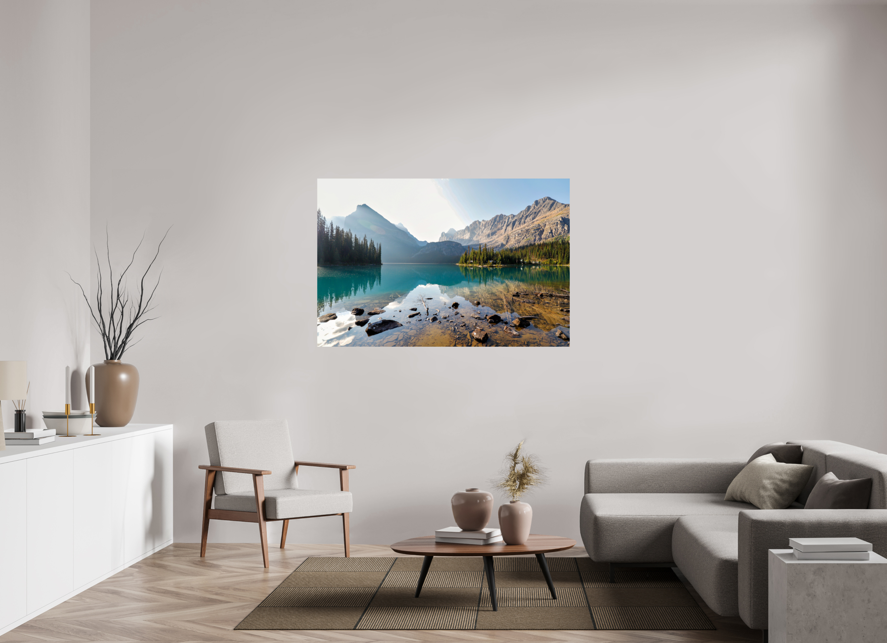 150 x 100 cm, Glossy Fine Print - NO FRAME Lake O’Hara, Yoho National Park – Mountain Landscape Photography
