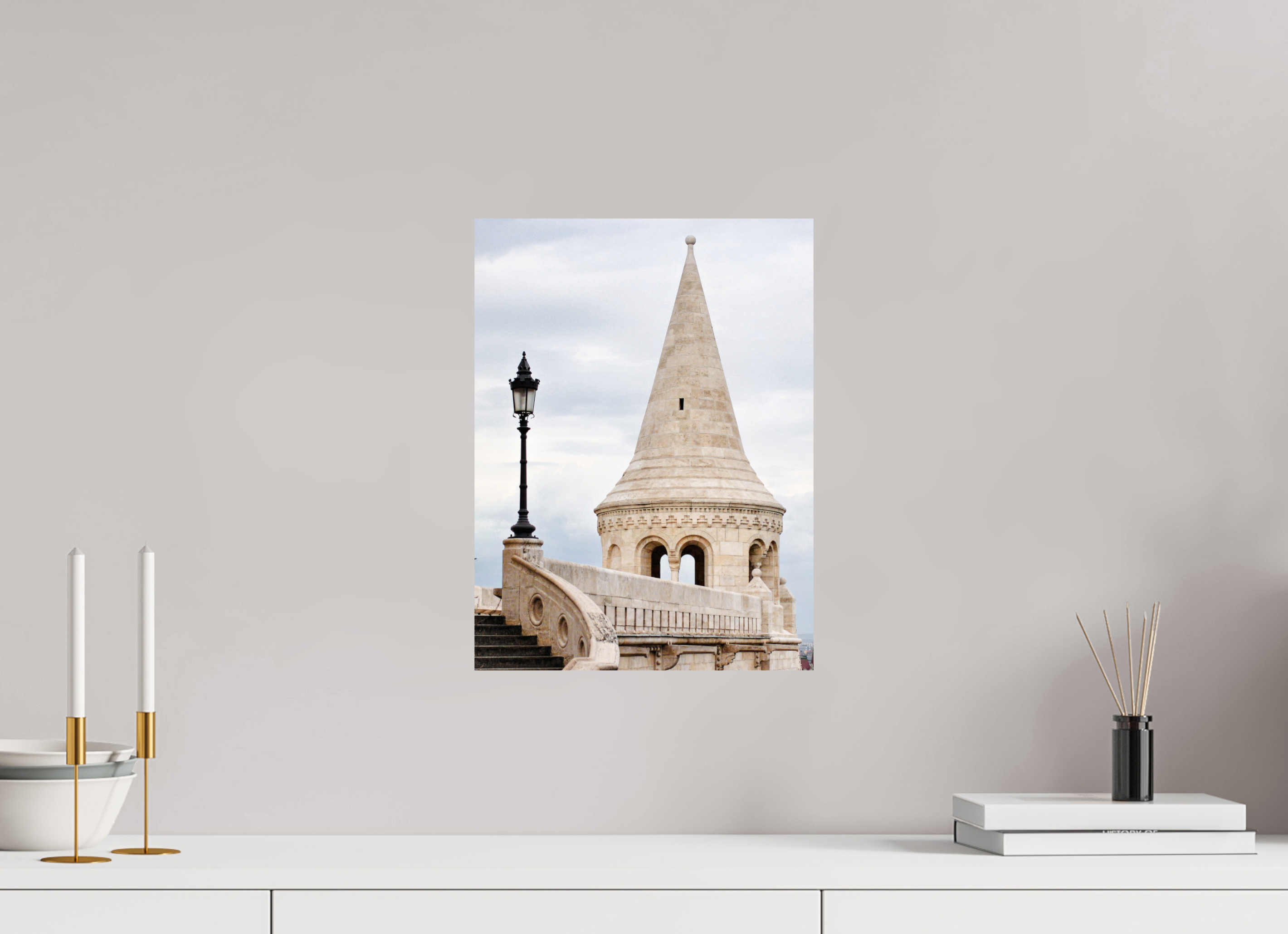 30 x 40 cm, Glossy Fine Print - NO FRAME Fisherman’s Bastion, Budapest – Architectural Print