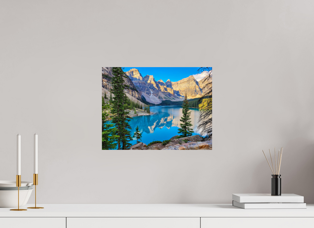 40 x 30 cm, Glossy Fine Print - NO FRAME Moraine Lake, Banff – Mountain Landscape Print