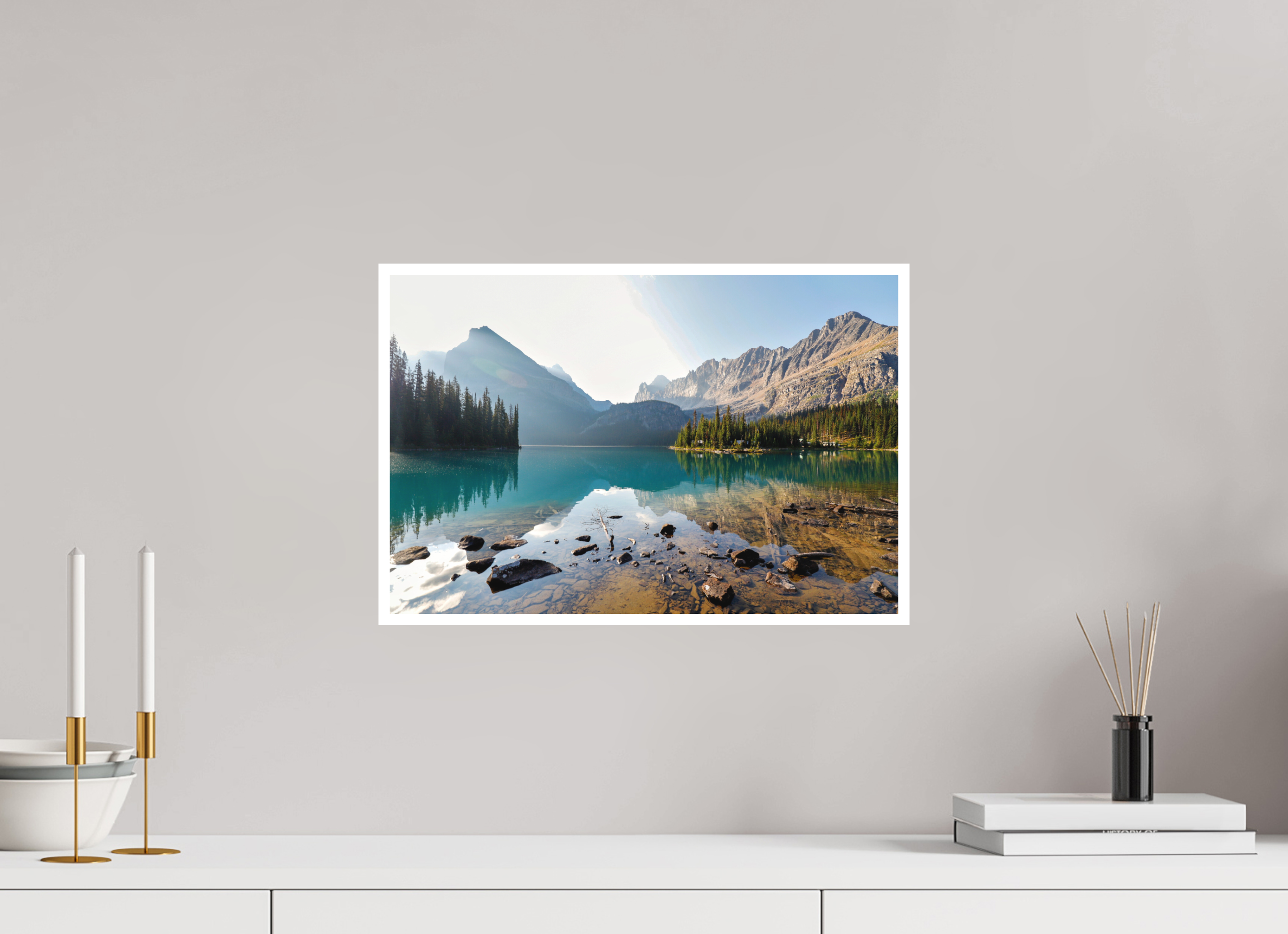 45 x 30 cm, Matte Fine Print - NO FRAME Lake O’Hara, Yoho National Park – Mountain Landscape Photography