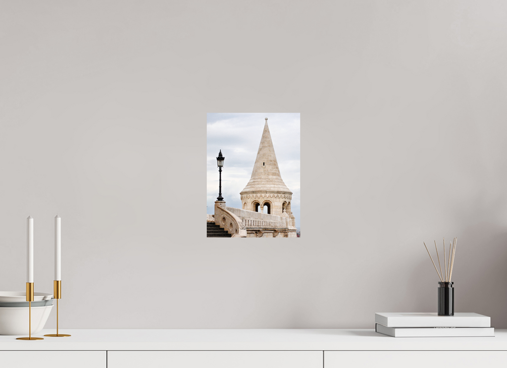 21 x 28 cm, Glossy Fine Print - NO FRAME Fisherman’s Bastion, Budapest – Architectural Print