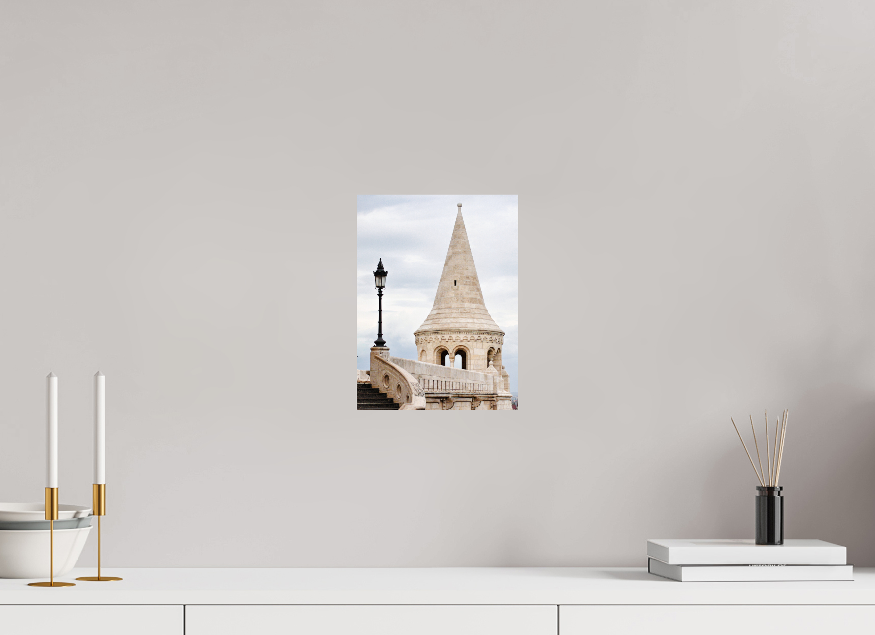 21 x 28 cm, Glossy Fine Print - NO FRAME Fisherman’s Bastion, Budapest – Architectural Print