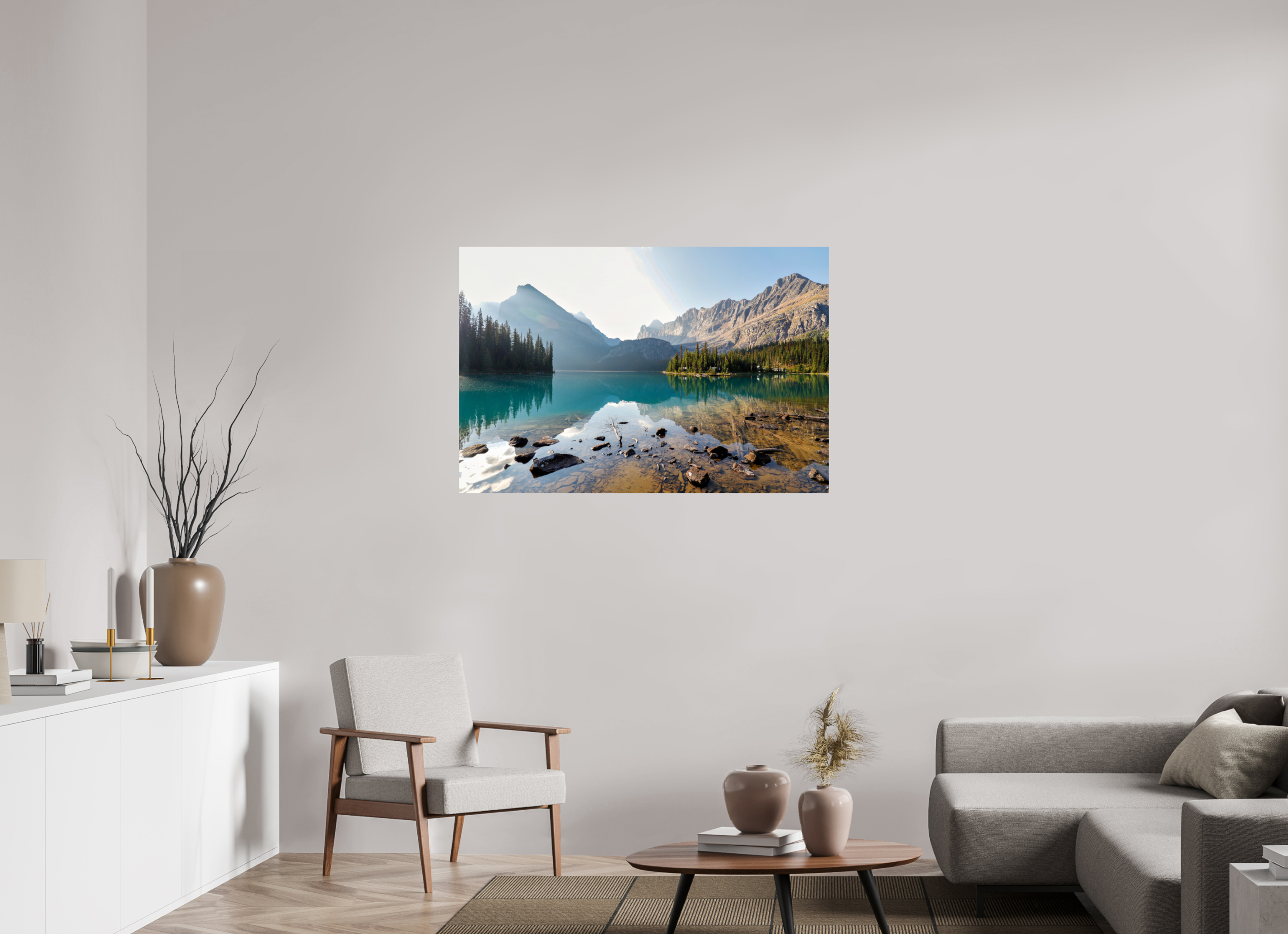 120 x 80 cm, Glossy Fine Print - NO FRAME Lake O’Hara, Yoho National Park – Mountain Landscape Photography